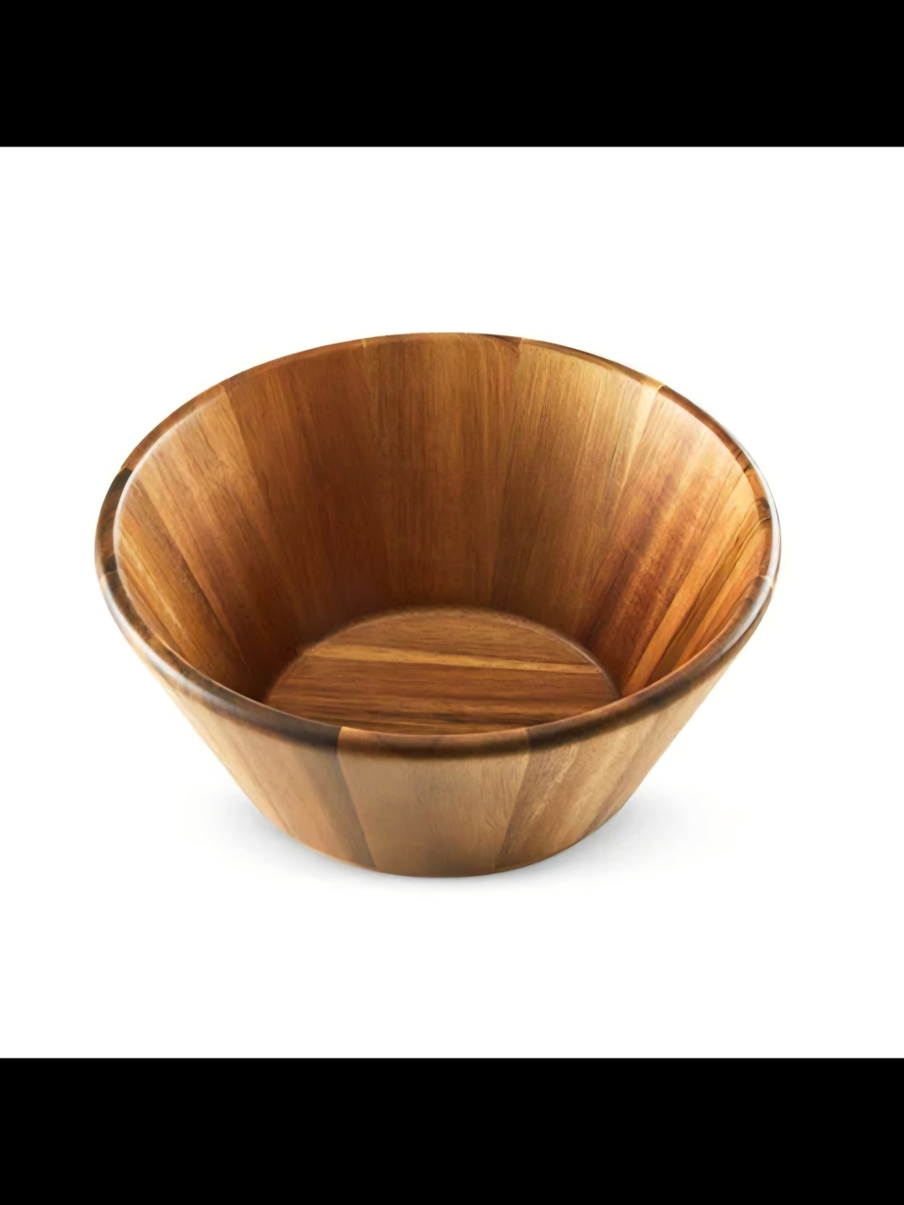 New Pampered Chef Wooden Salad Bowl with Servers - Natural Brown - Picture 3 of 11